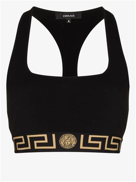 black versace bra|Versace bralette.